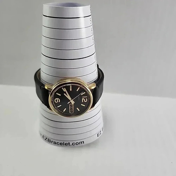 Womens Marc by Marc Jacobs MBM8651 Fergus Day Date 38MM Gold Watch New Battery